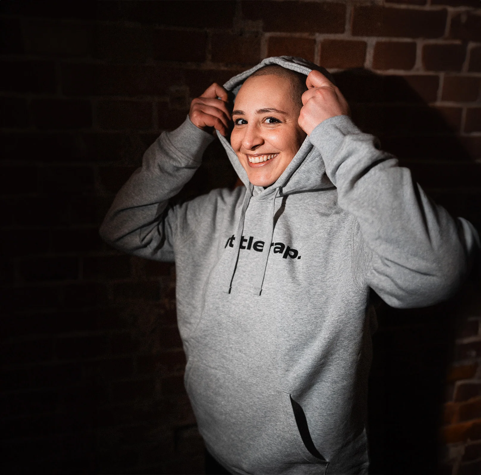 DLTLLY | battlerap. | Hoodie | GREY - Image 3